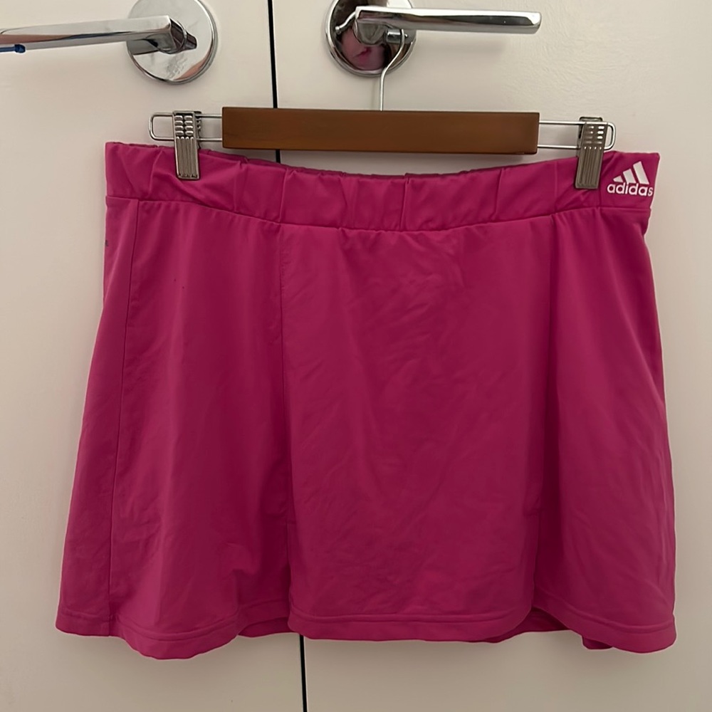 pink adidas tennis skirt